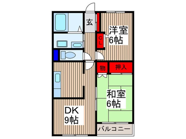 ｱﾑｰﾙ武蔵浦和の物件間取画像